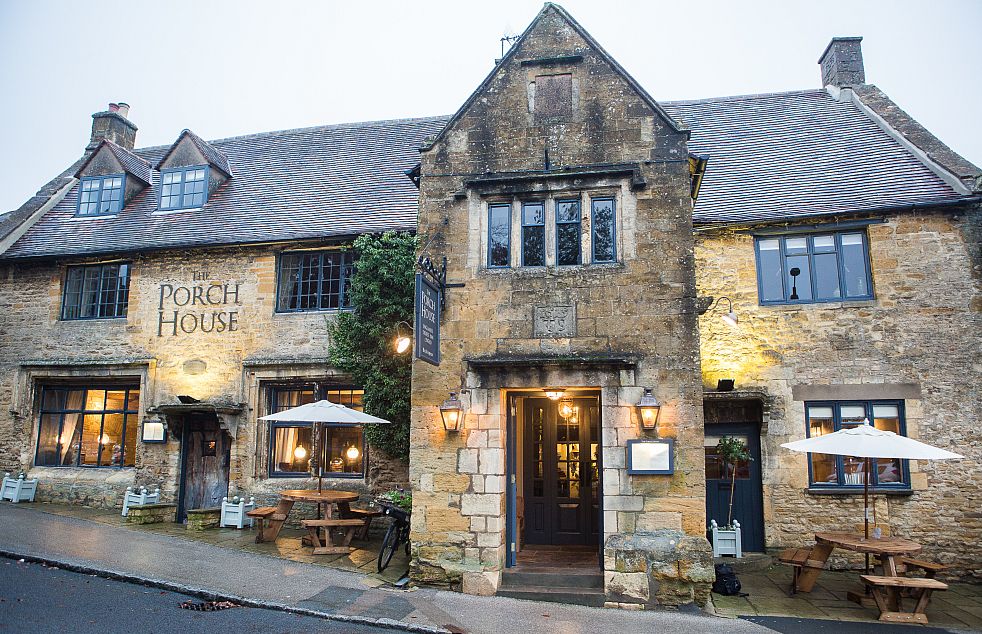 The Porch House in Stow-on-the-Wold dates back to 987AD and lays claim to be England's oldest inn.